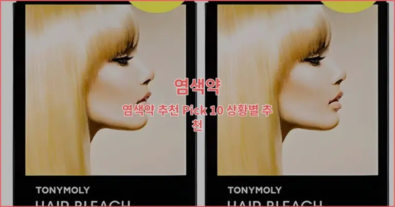 염색약 추천 Pick 10 상황별 추천